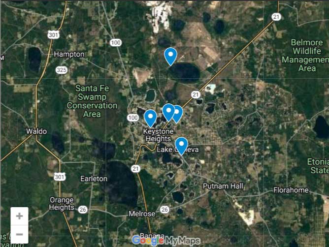 Clay County Sinkhole Map