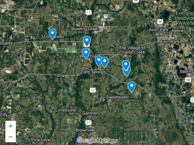 Hardee County Sinkhole Map