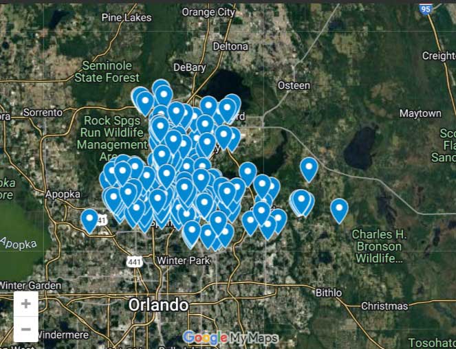 Seminole County Sinkhole Map