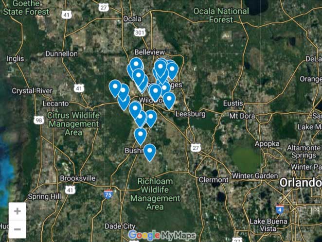 Sumter County Sinkhole Map
