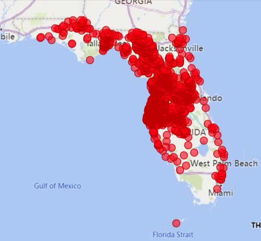 Mapas de sumideros de Florida